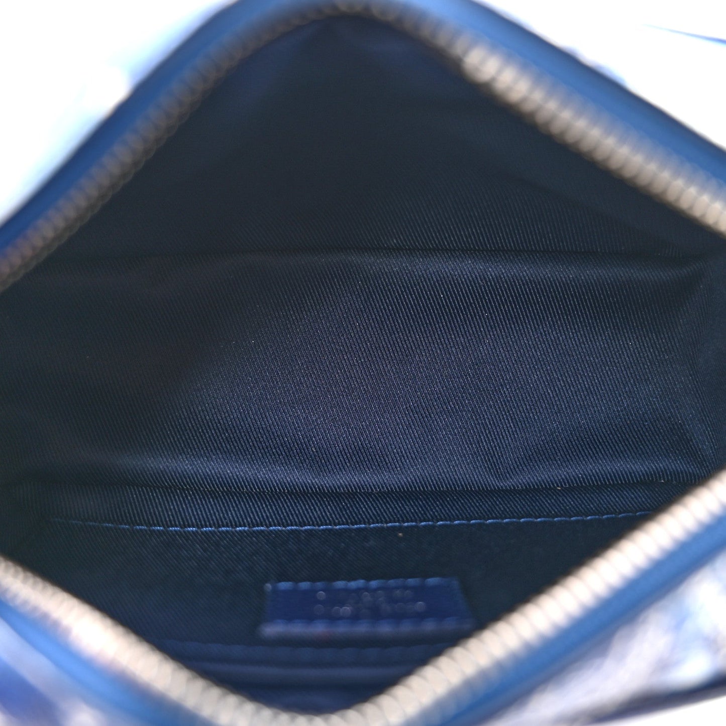 Cowhide Monogram Bandana Mini Soft Trunk Blue