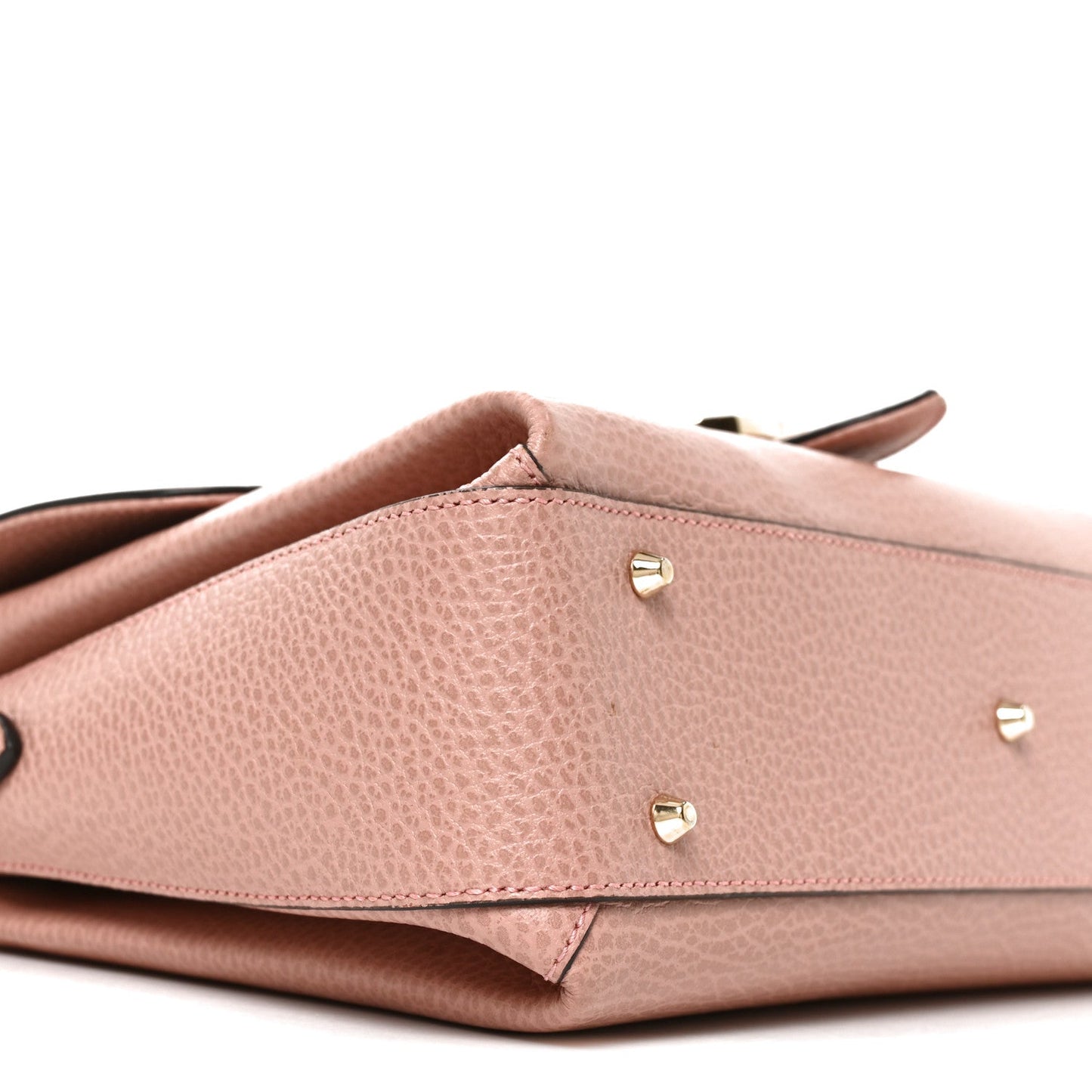Dollar Calfskin Interlocking G Top Handle Shoulder Bag Soft Pink