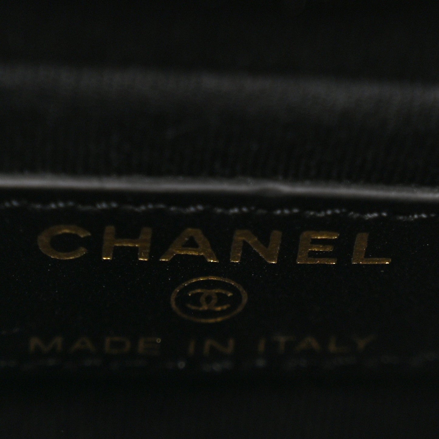Denim Quilted Double You Mini Flap Black Golden