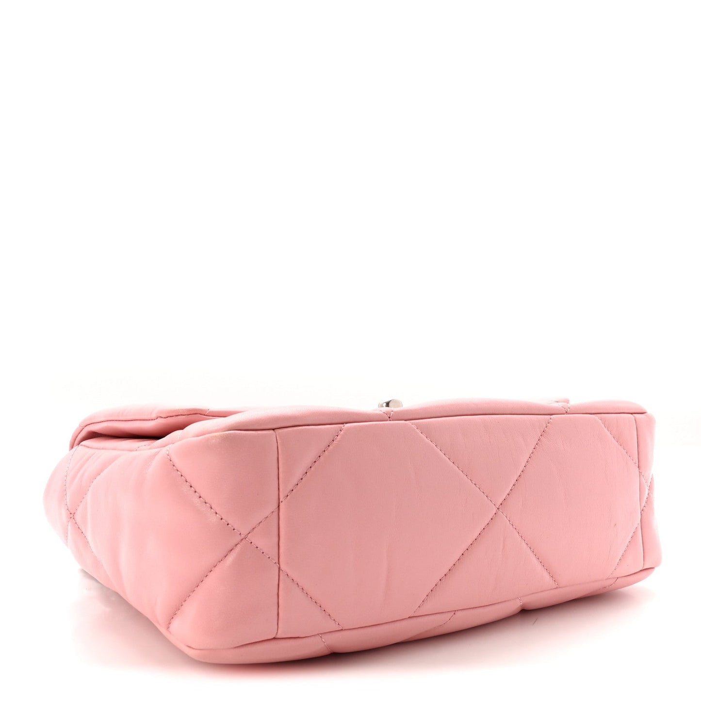 Lambskin Quilted Medium Chanel 19 Flap Light Pink