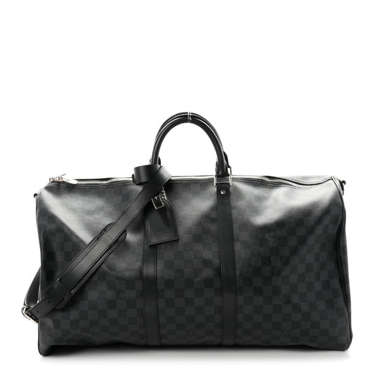 Damier Graphite Keepall Bandouliere 55