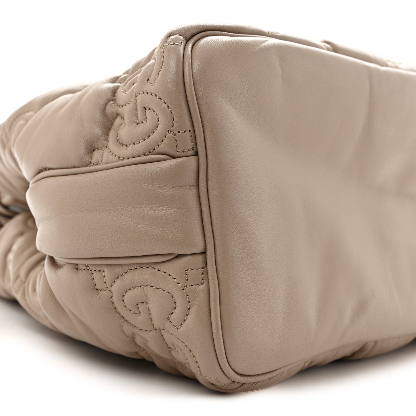 Calfskin GG Matelasse Large Tote  Beige