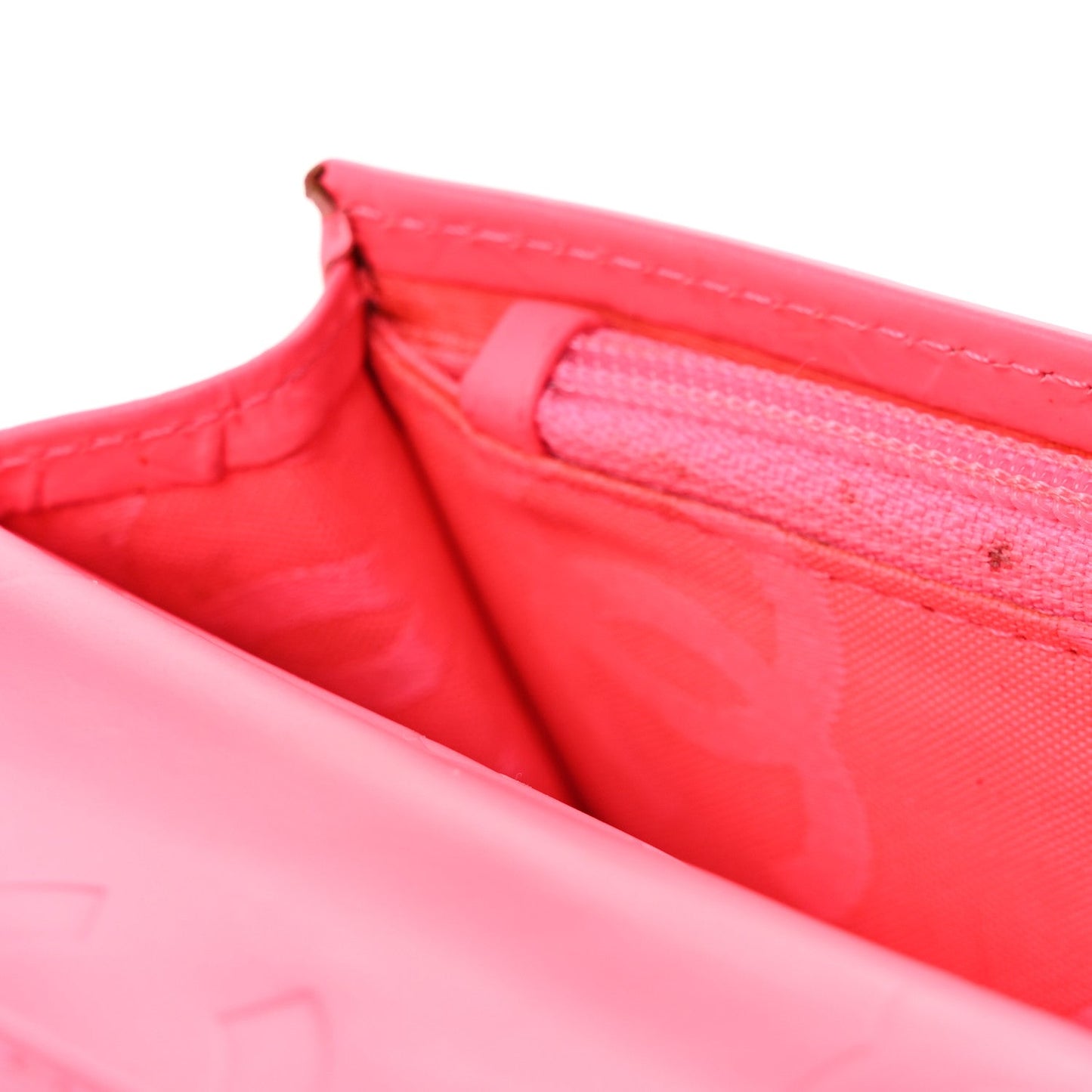 Calfskin Quilted Cambon Yen Wallet Black