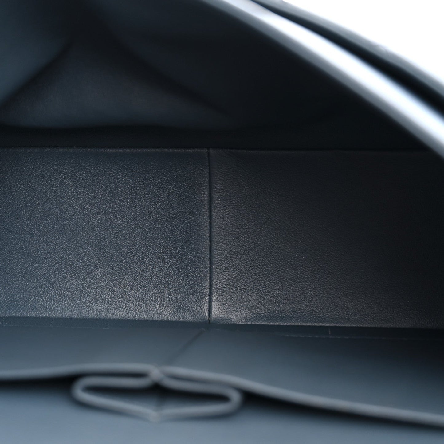 Washed Caviar Quilted Jumbo Double Flap Dark Grey