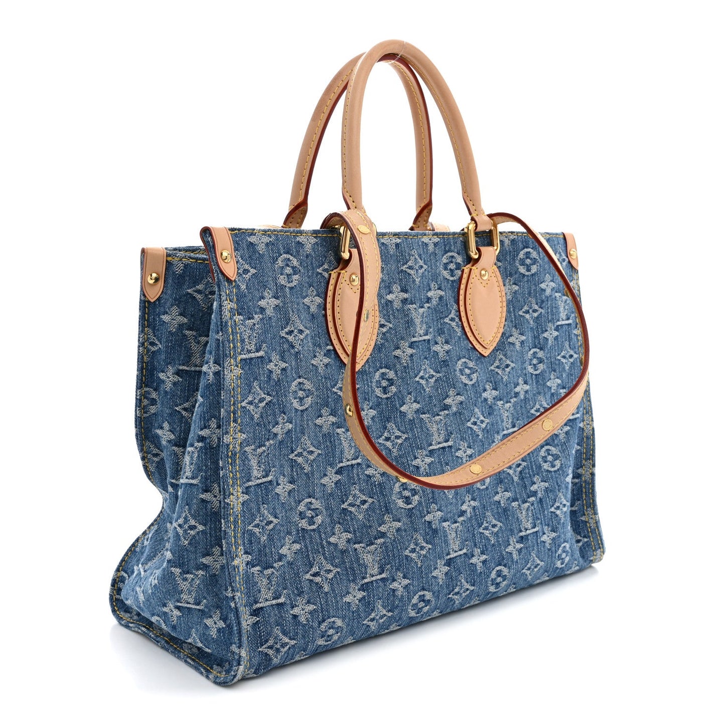 Monogram Denim Onthego MM Blue
