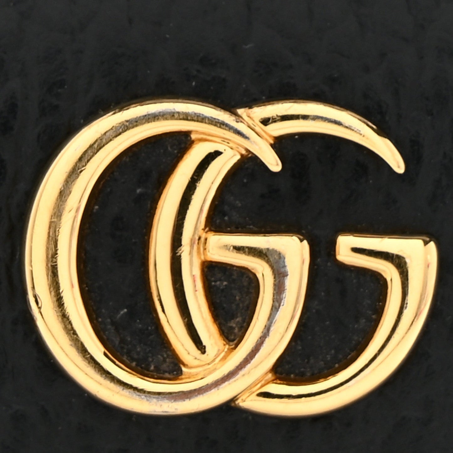 Dollar Calfskin GG Marmont Zip Around Wallet Black