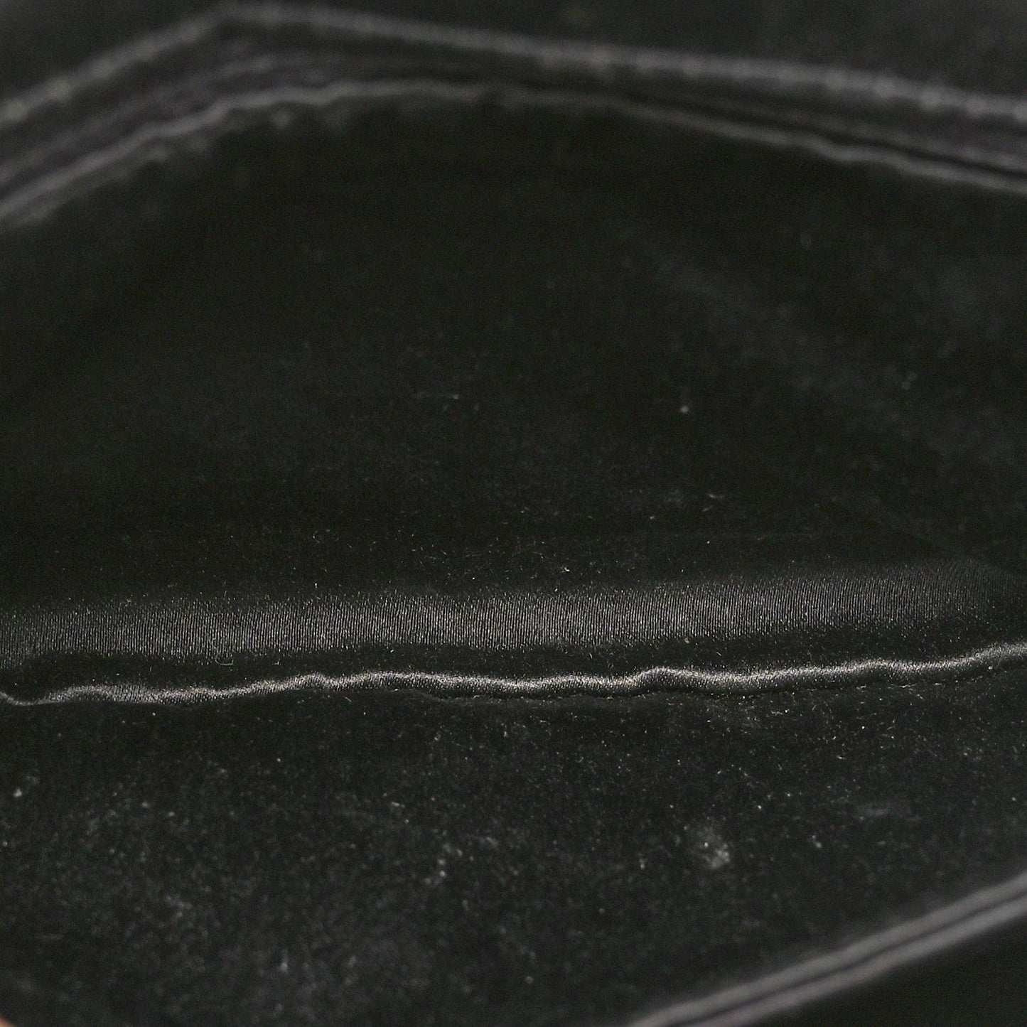 Satin Quilted Crystal CC Square Flap Grey