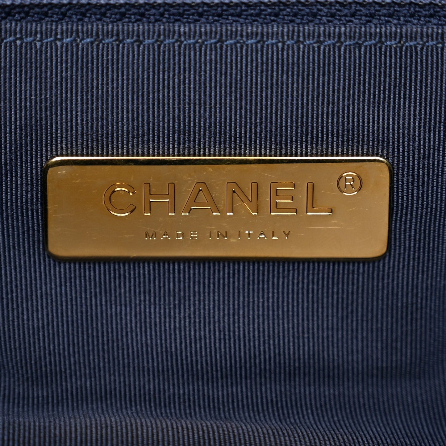 Goatskin Quilted Large Chanel 19 Flap Dark Blue