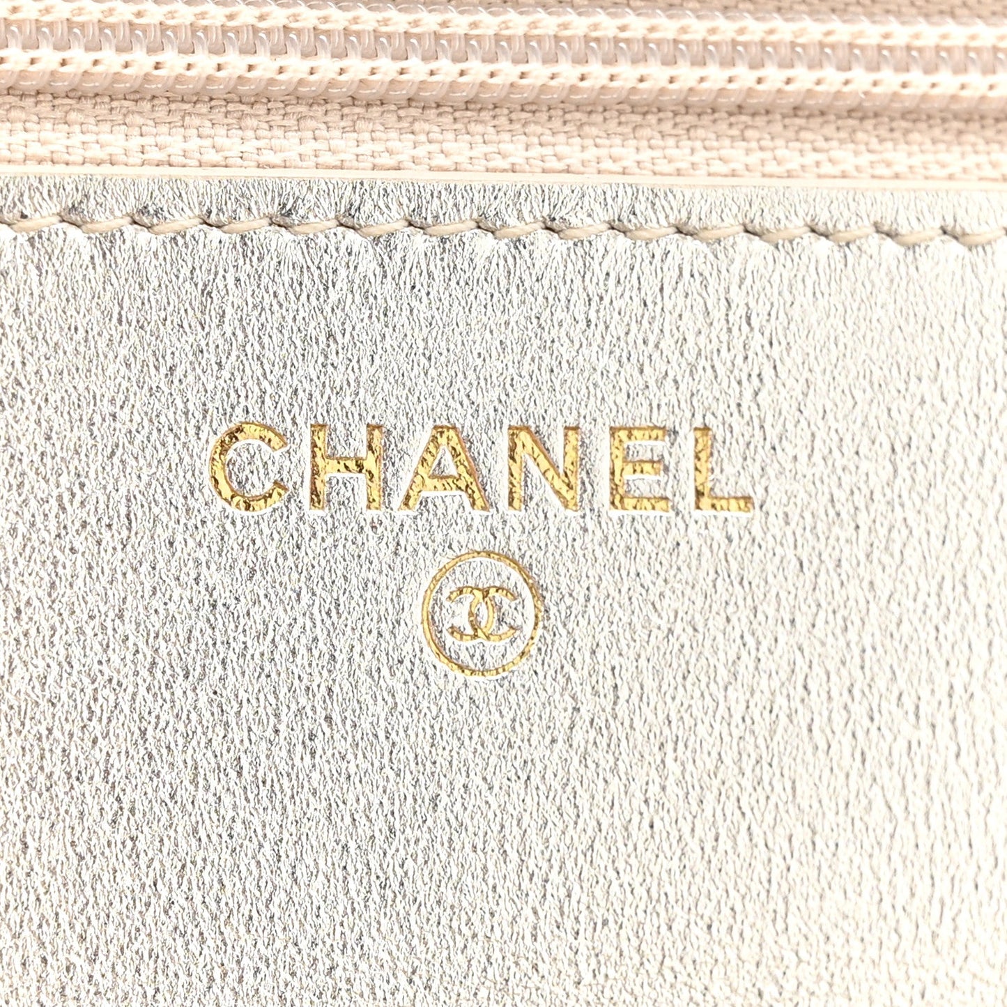 Gradient Metallic Lambskin Quilted Like A Wallet Wallet On Chain WOC Gold Pink
