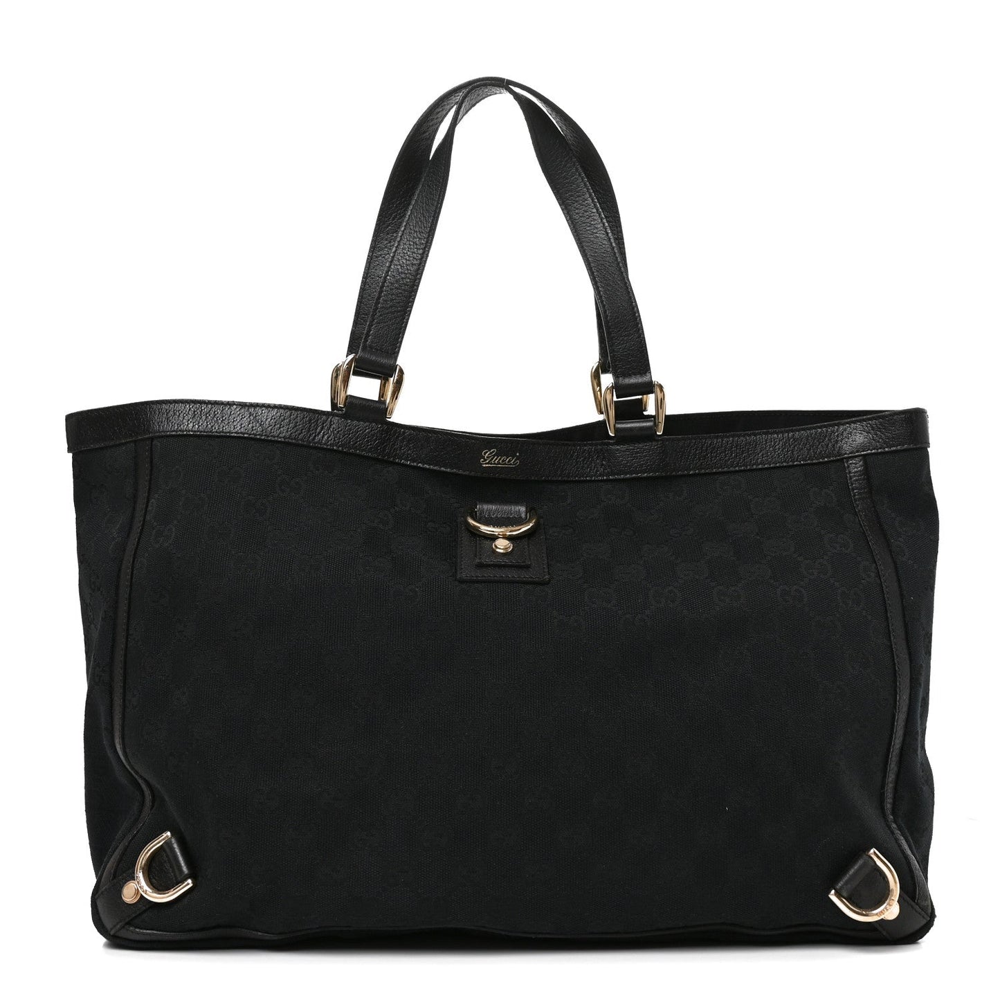Monogram Large Abbey Tote Black