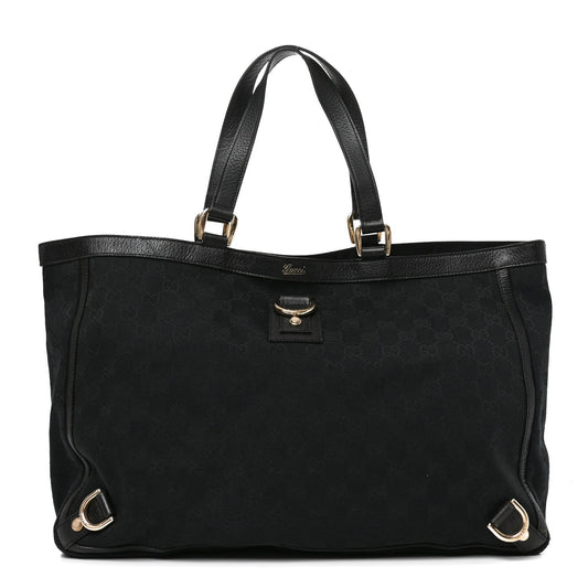 Monogram Large Abbey Tote Black