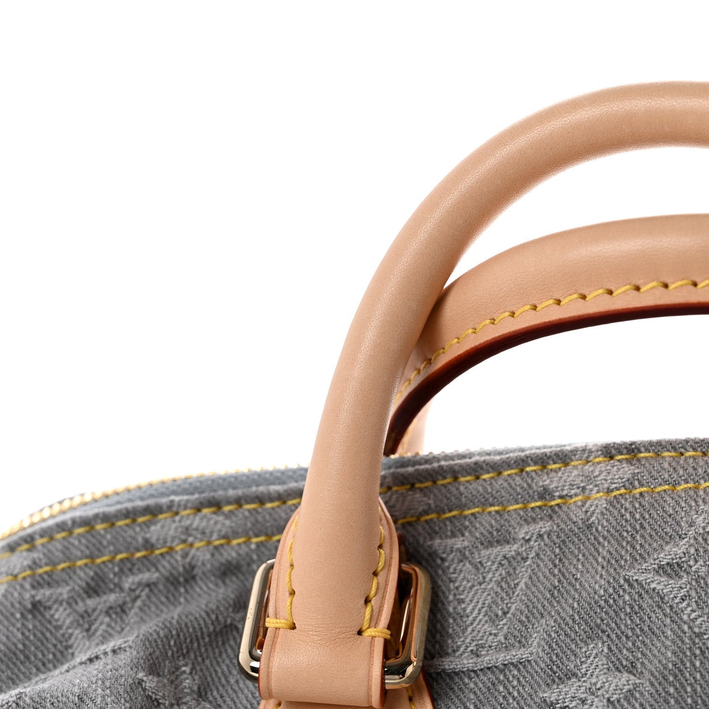 Monogram Denim Speedy Soft 30 Washed Gray