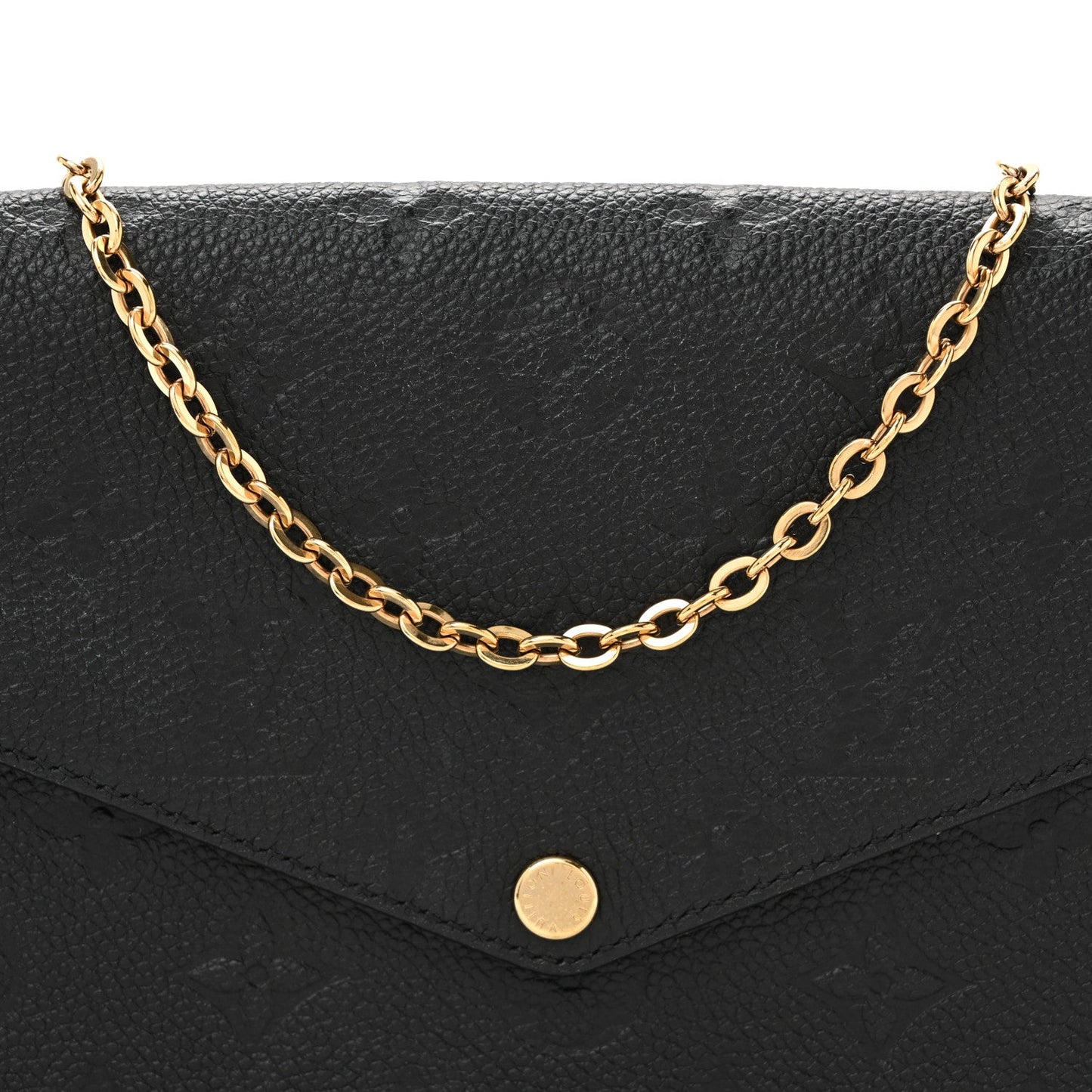 Empreinte Pochette Felicie Chain Wallet Black