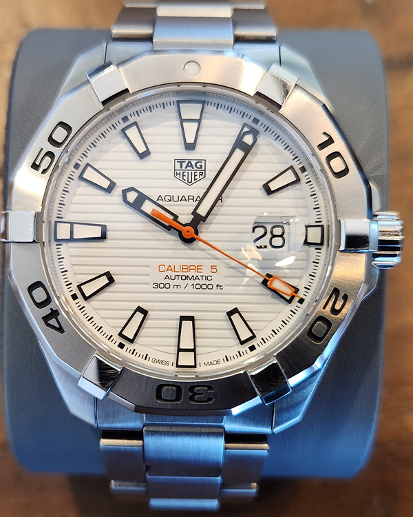 Tag Heuer Aquaracer White Dial Watch for Men - WAY2013.BA0927