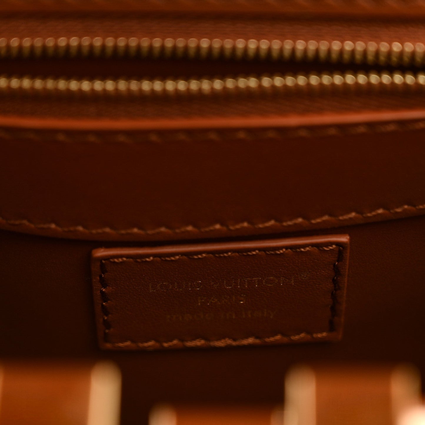 Rattan Calfskin Capucines Mini Brown
