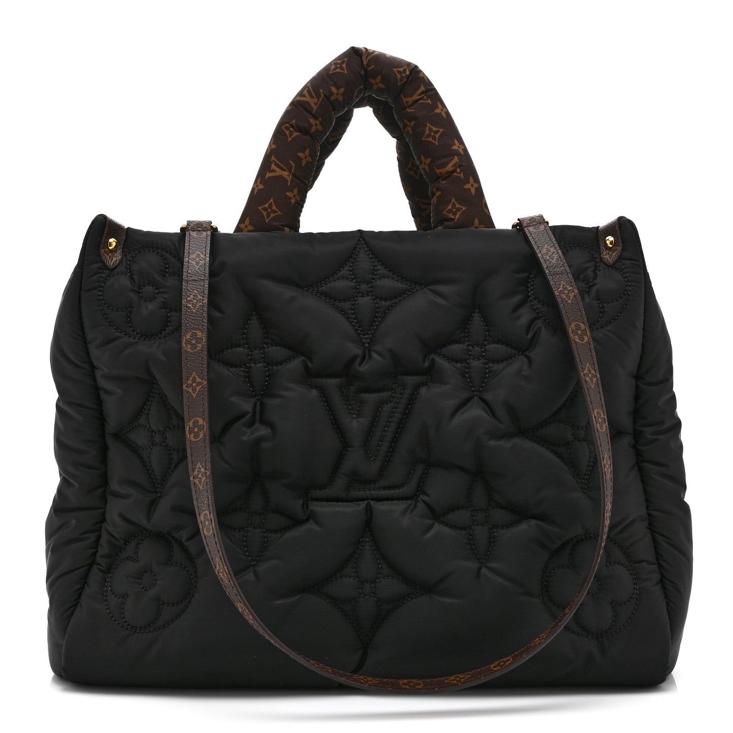 Econyl Monogram Pillow Giant Onthego MM Black