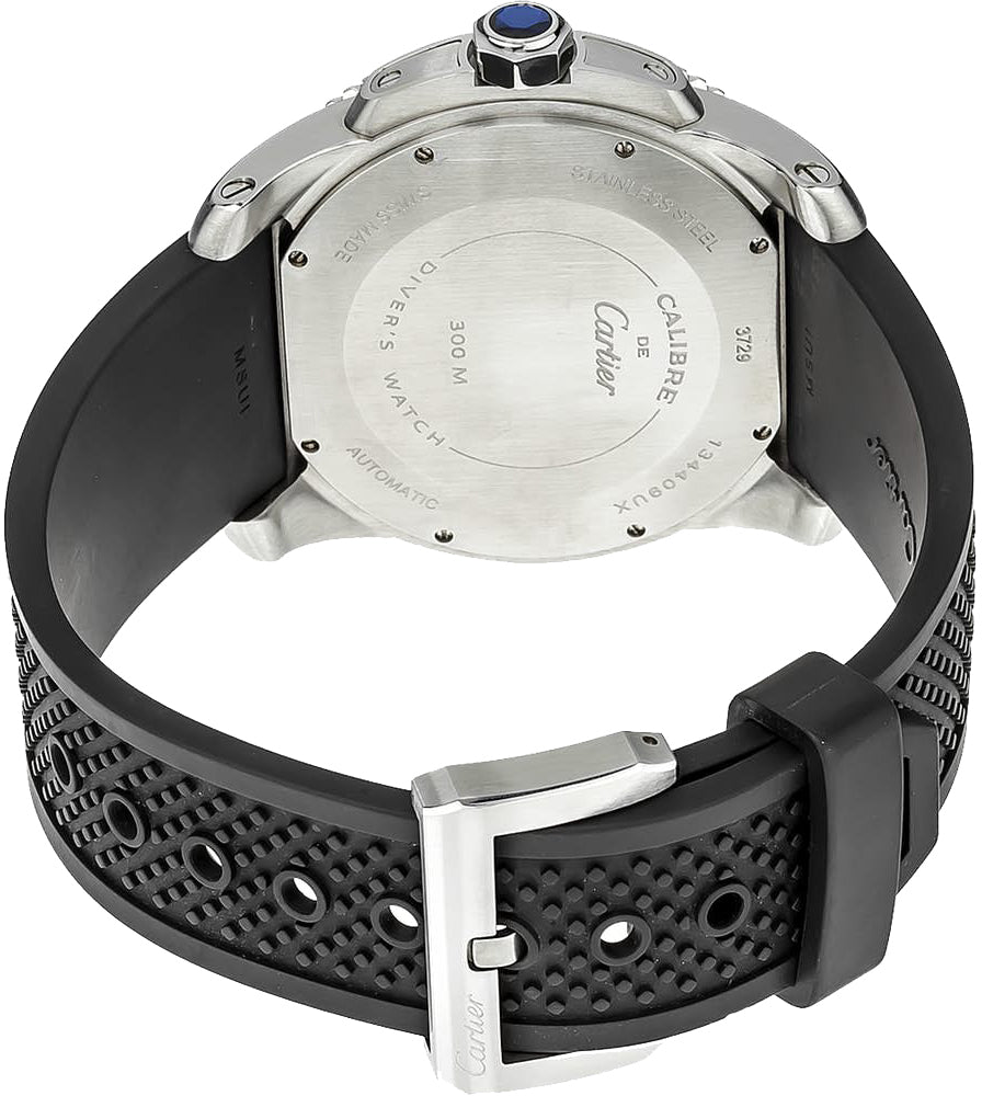 Cartier Calibre de Cartier Automatic Diver Black Dial Men's Watch W7100056