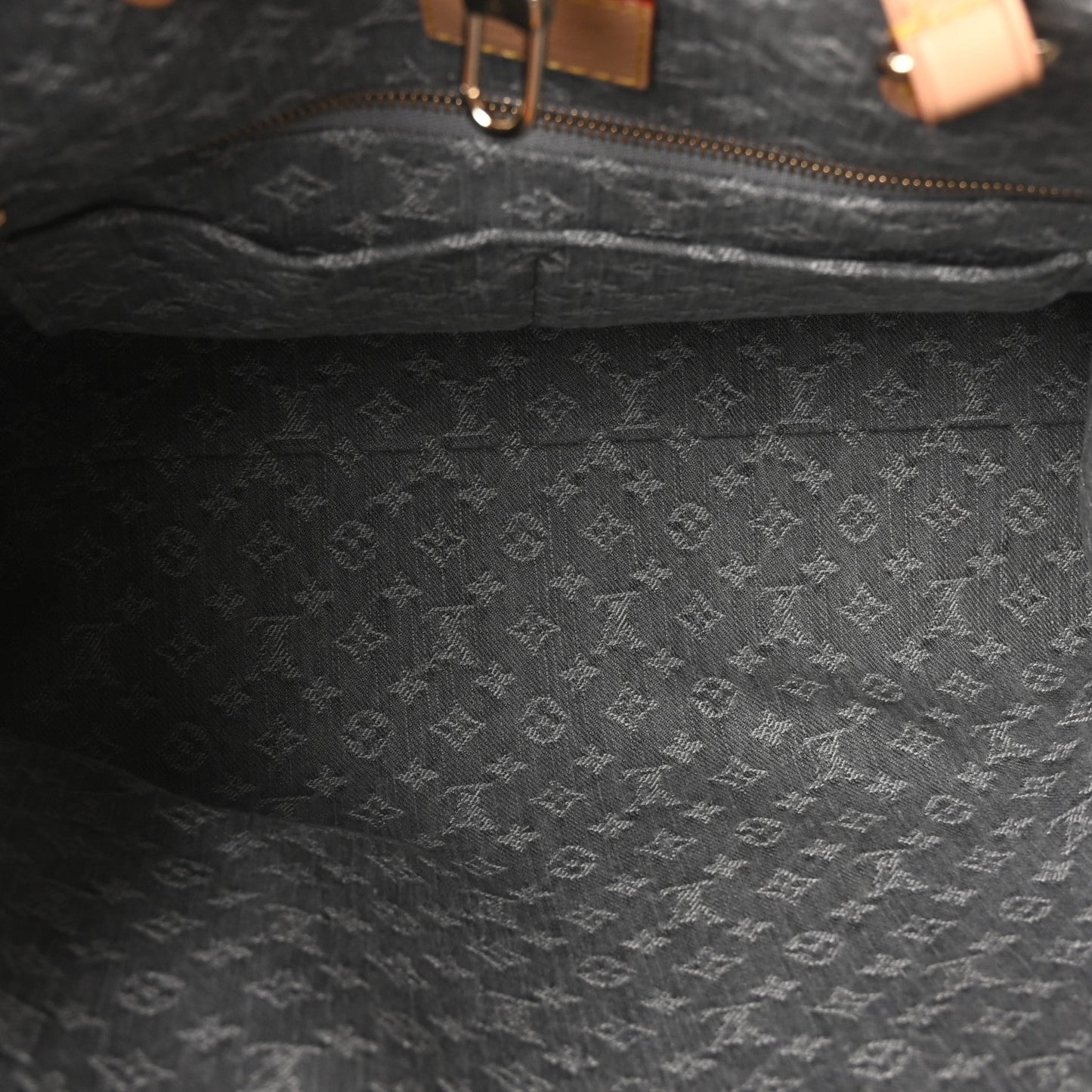 Monogram Denim Onthego MM Washed Gray
