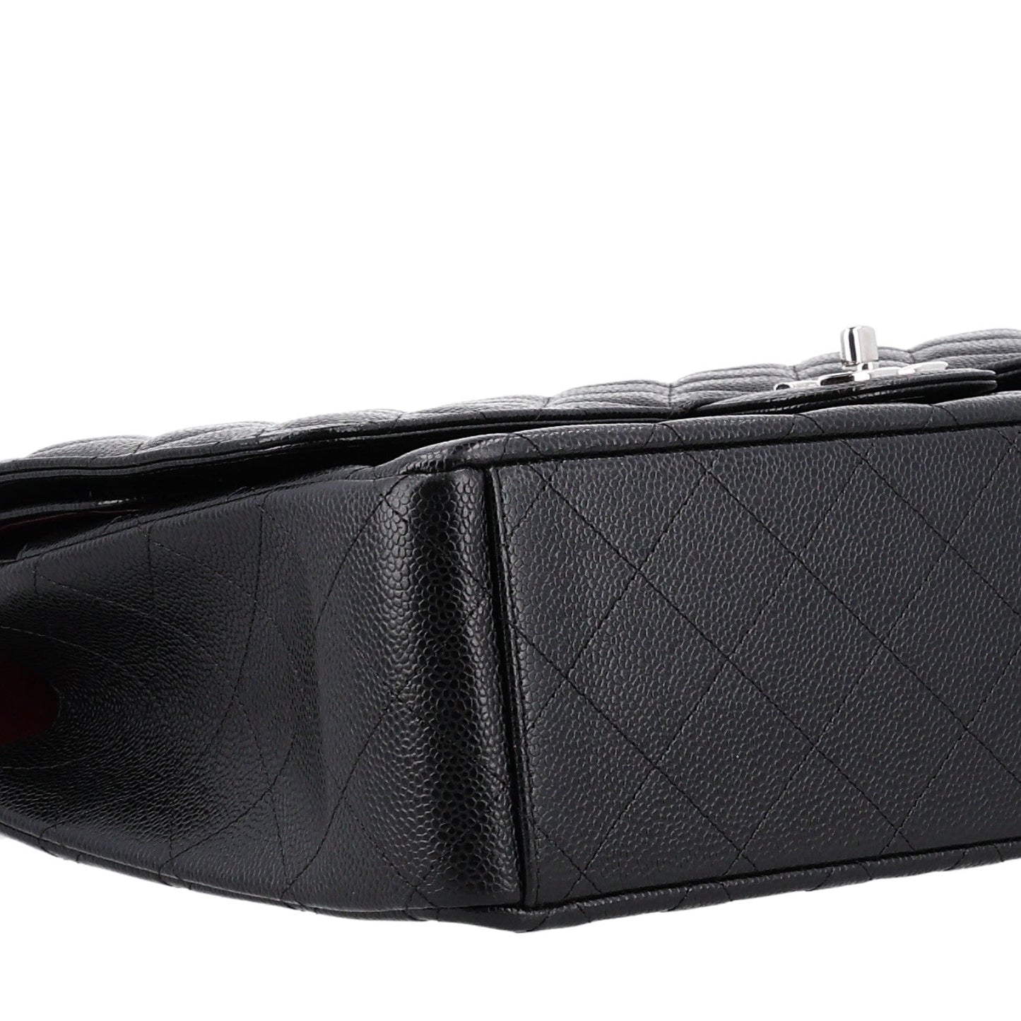 Caviar Quilted Maxi Double Flap Black