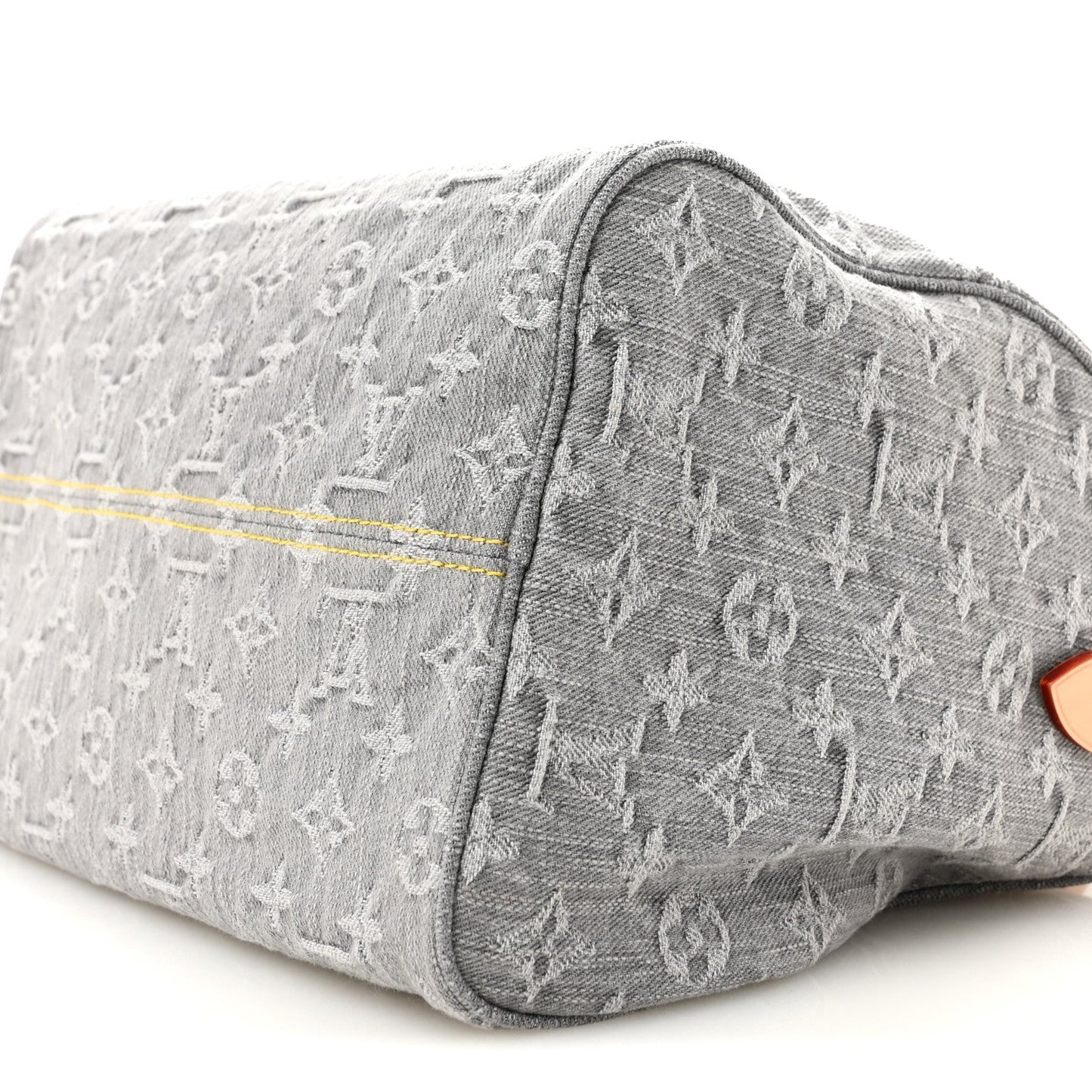 Monogram Denim Speedy Soft 30 Washed Gray