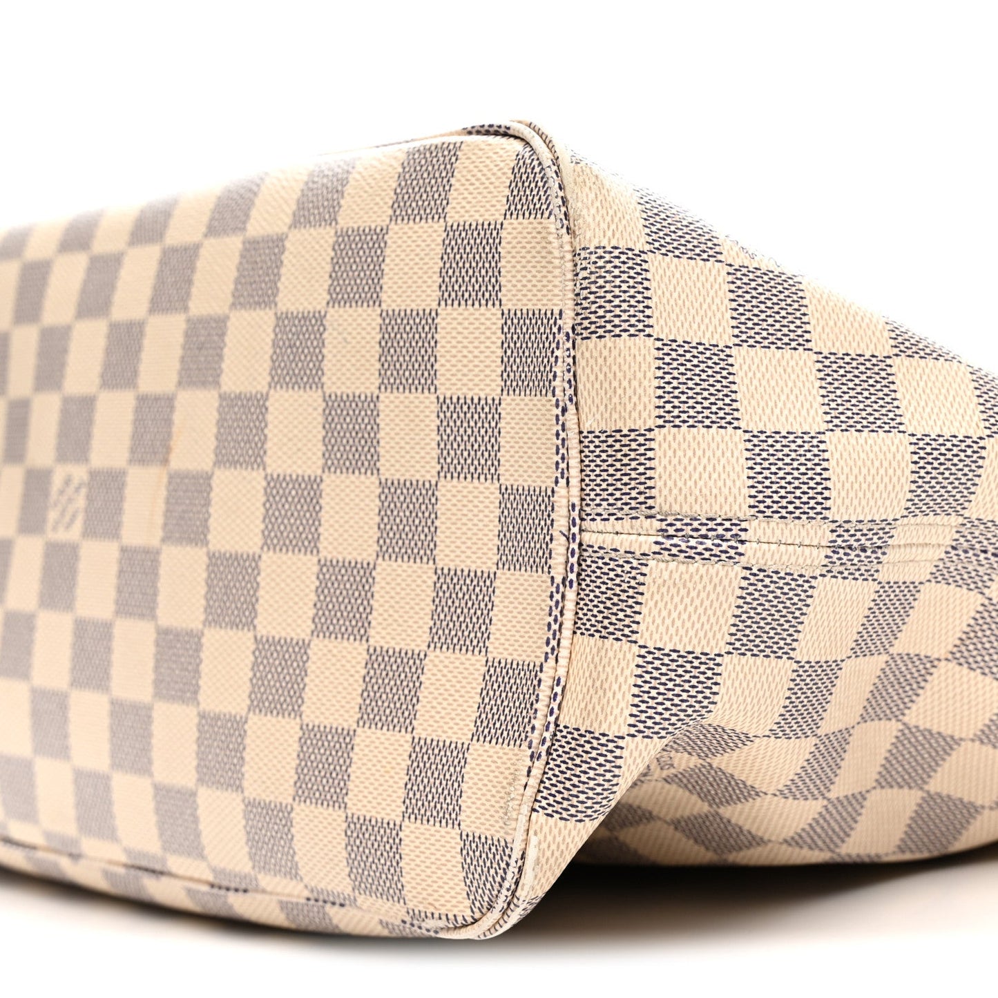Damier Azur Braided Neverfull MM Orange