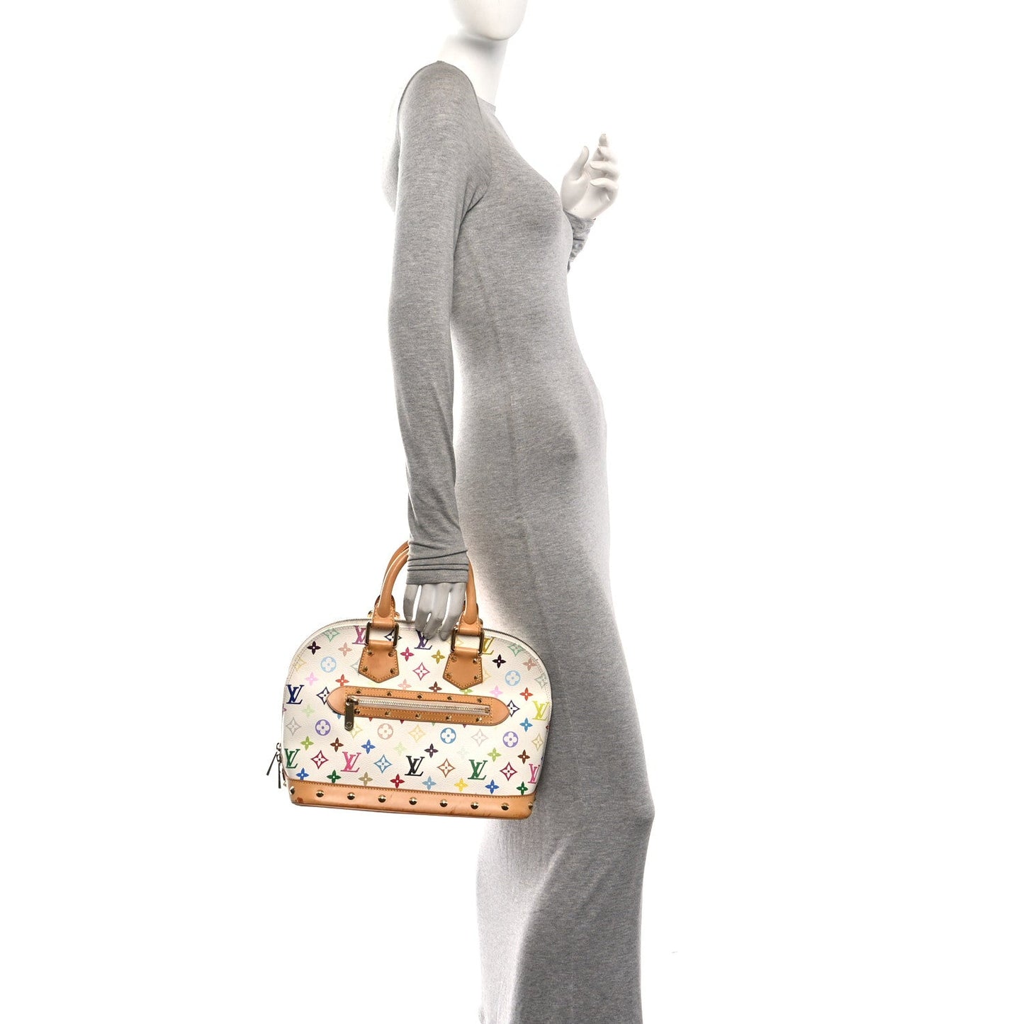 Monogram Multicolor Alma PM White