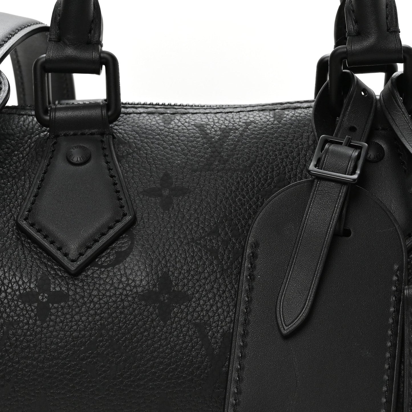 Calfskin Monogram Speedy P9 Bandouliere 20 Ultra Black