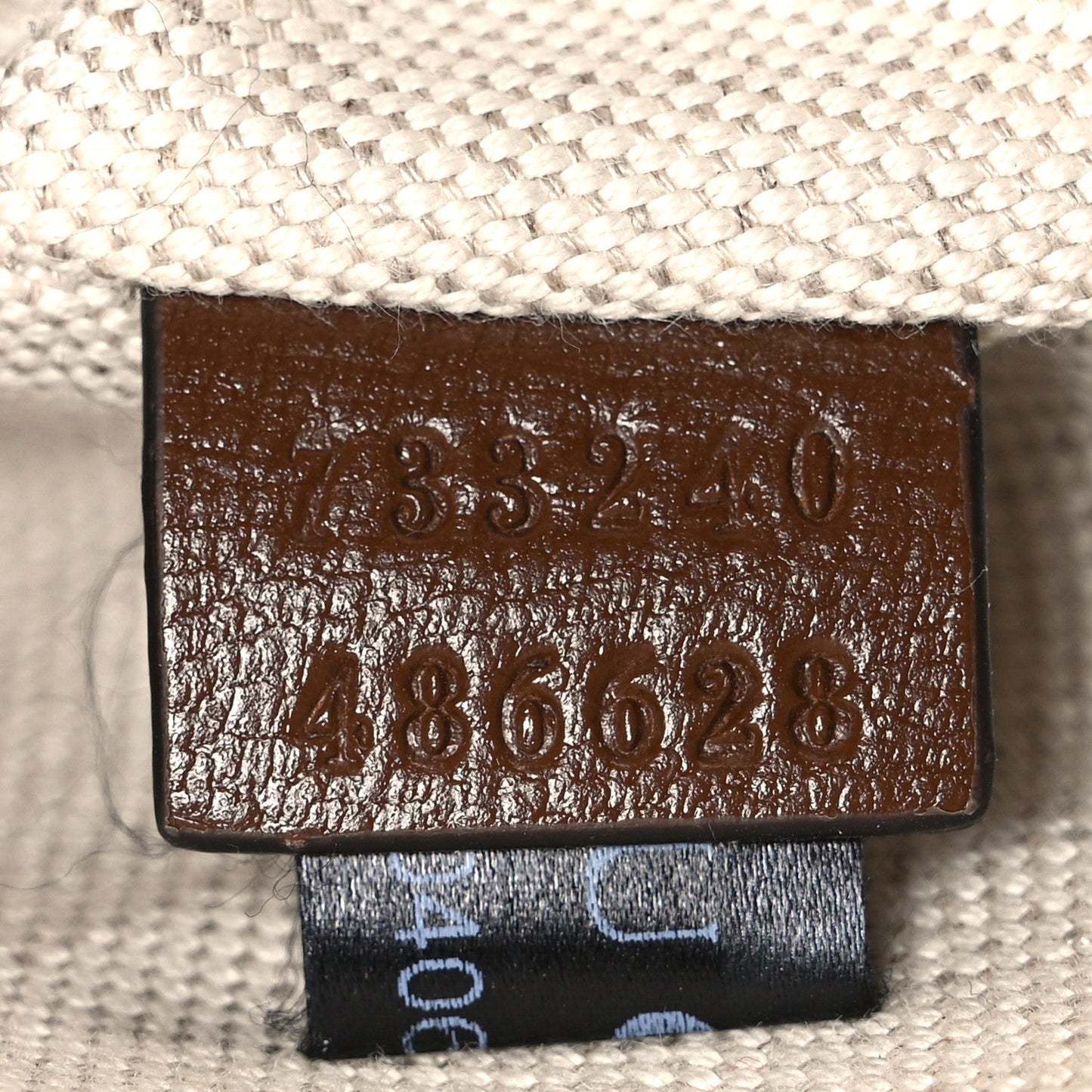 GG Supreme Monogram Textured Calfskin Retro Interlocking G Belt Bag Beige Ebony Brown Sugar