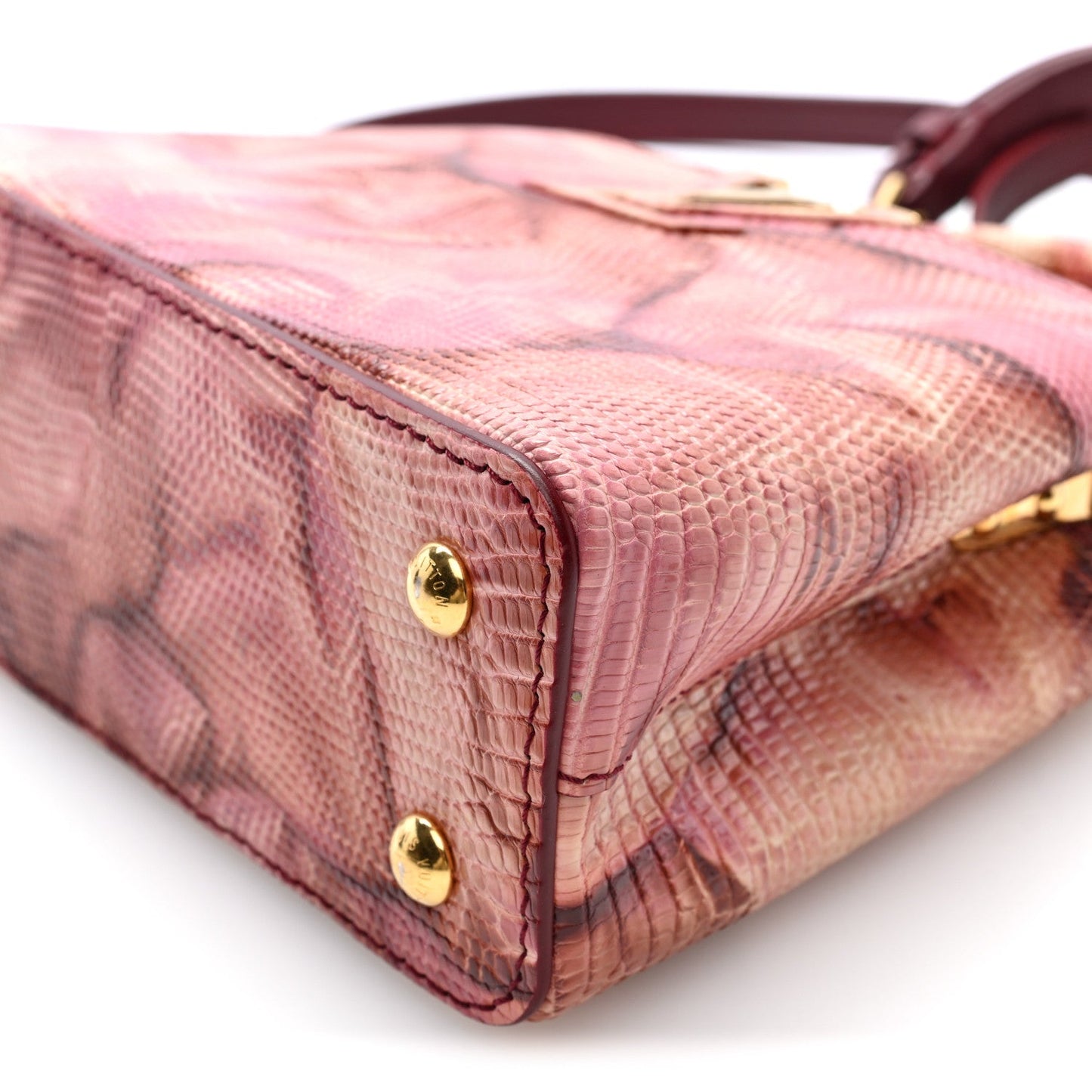 Lizard Mini Capucines Pink Multicolor