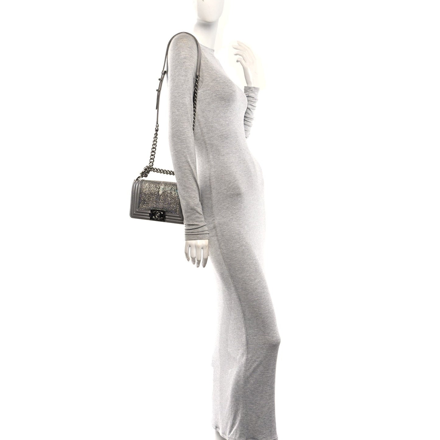 Galuchat Stingray Small Boy Flap Silver