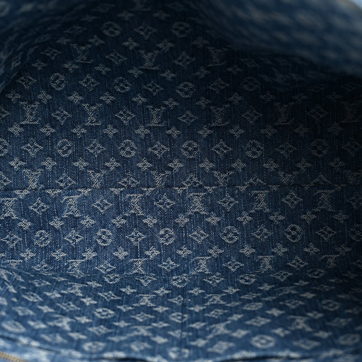 Monogram Denim Onthego MM Blue