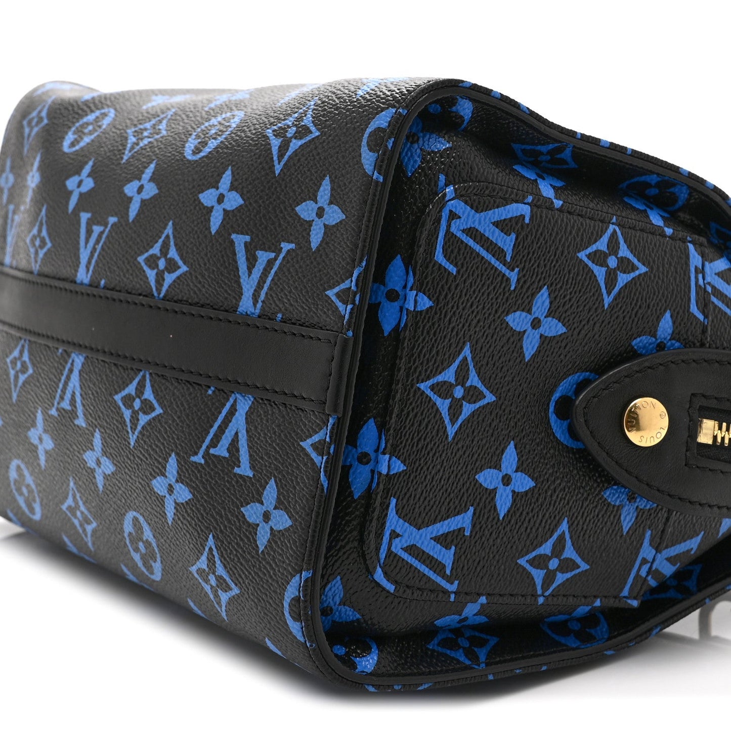 Colored Monogram Speedy Amazon PM Blue Black