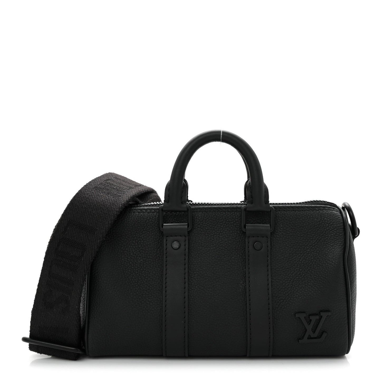 Grained Calfskin Aerogram Keepall XS Black