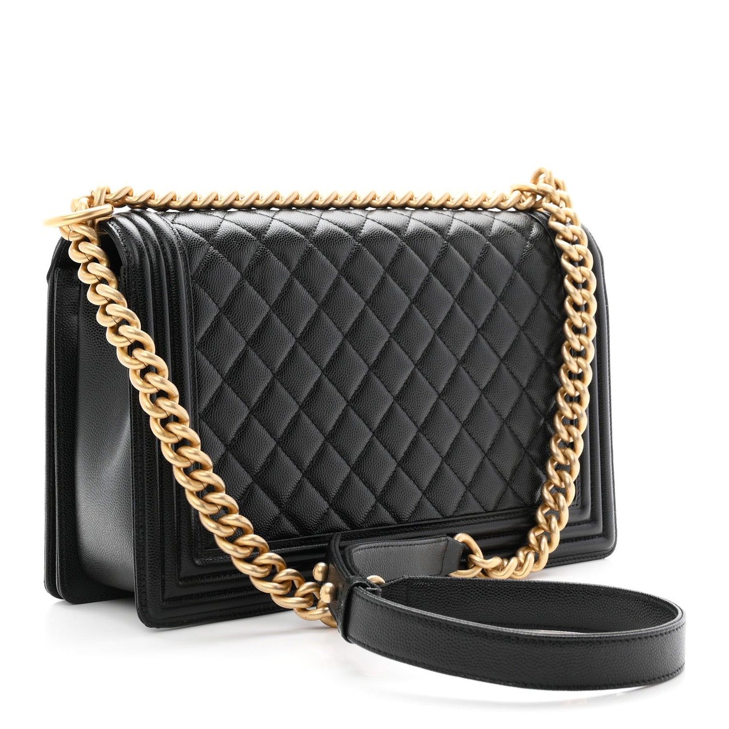 Caviar Quilted New Medium Boy Flap Black