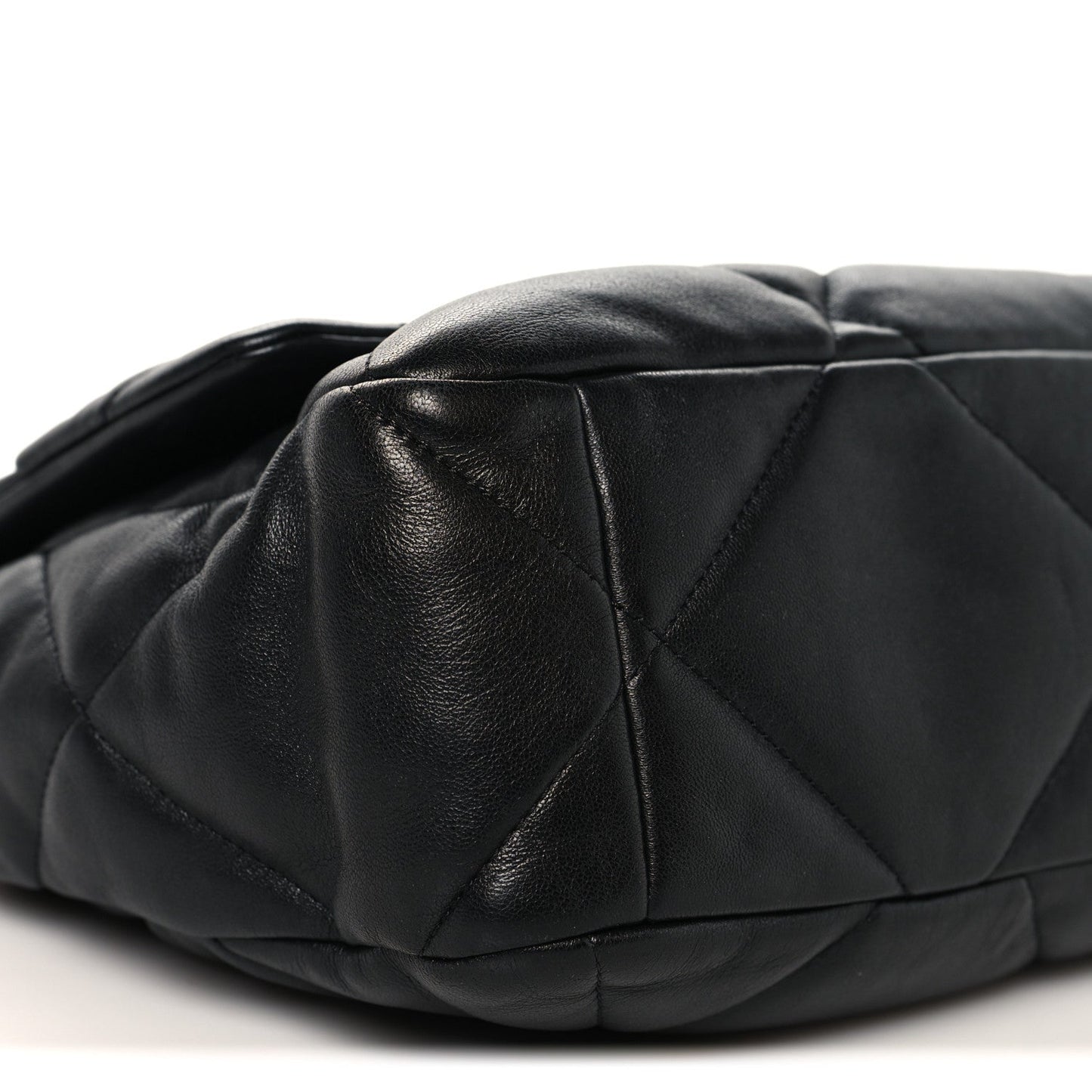 Lambskin Quilted Large Chanel 19 Flap Black