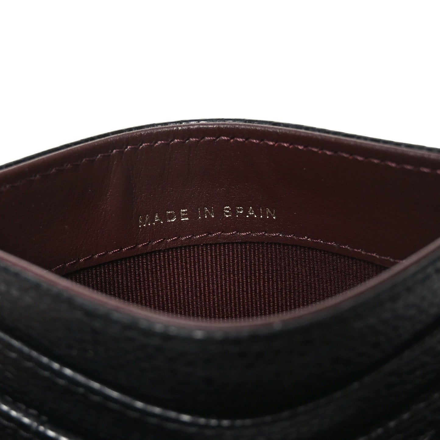 Caviar Quilted Card Holder Black