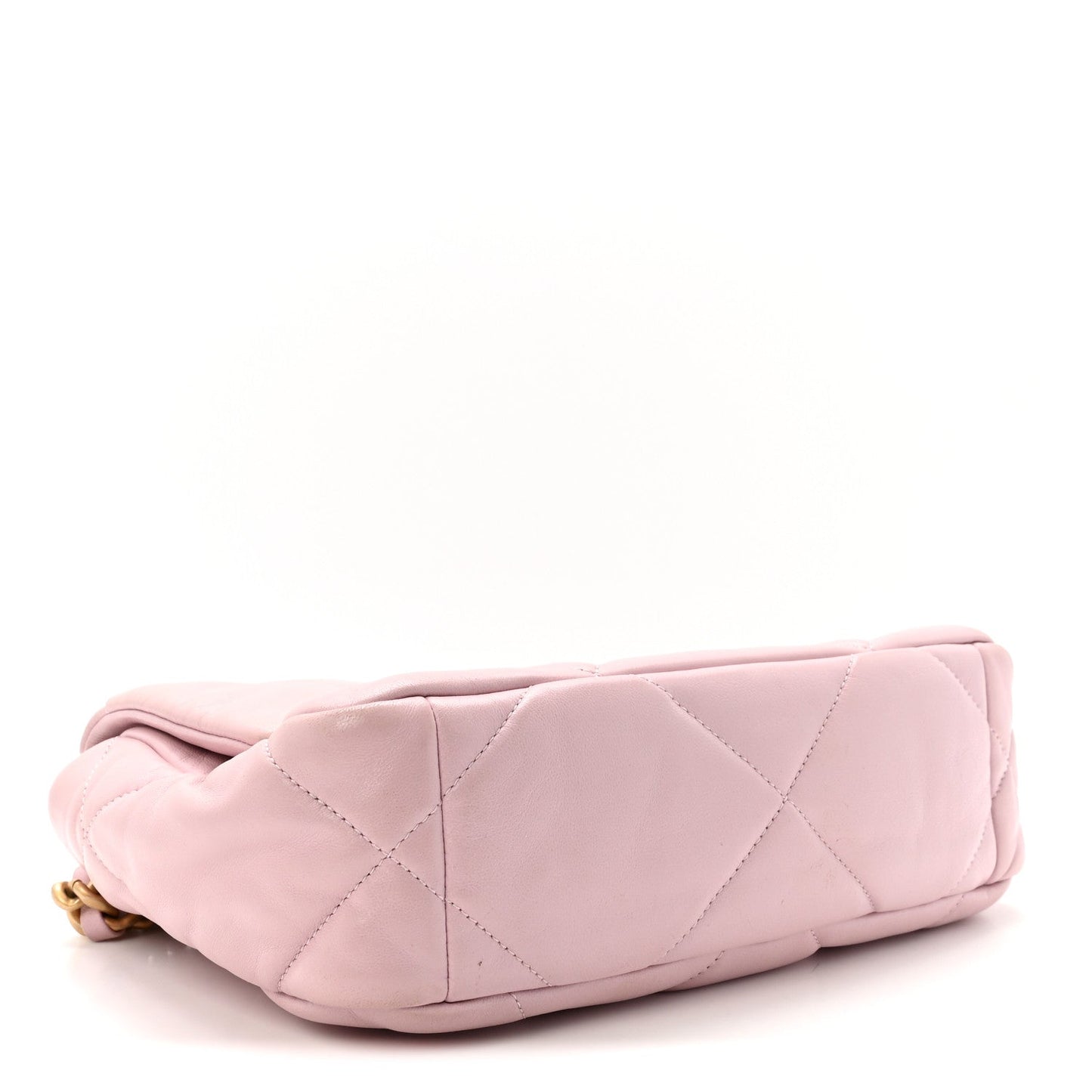 Lambskin Quilted Medium Chanel 19 Flap Light Pink
