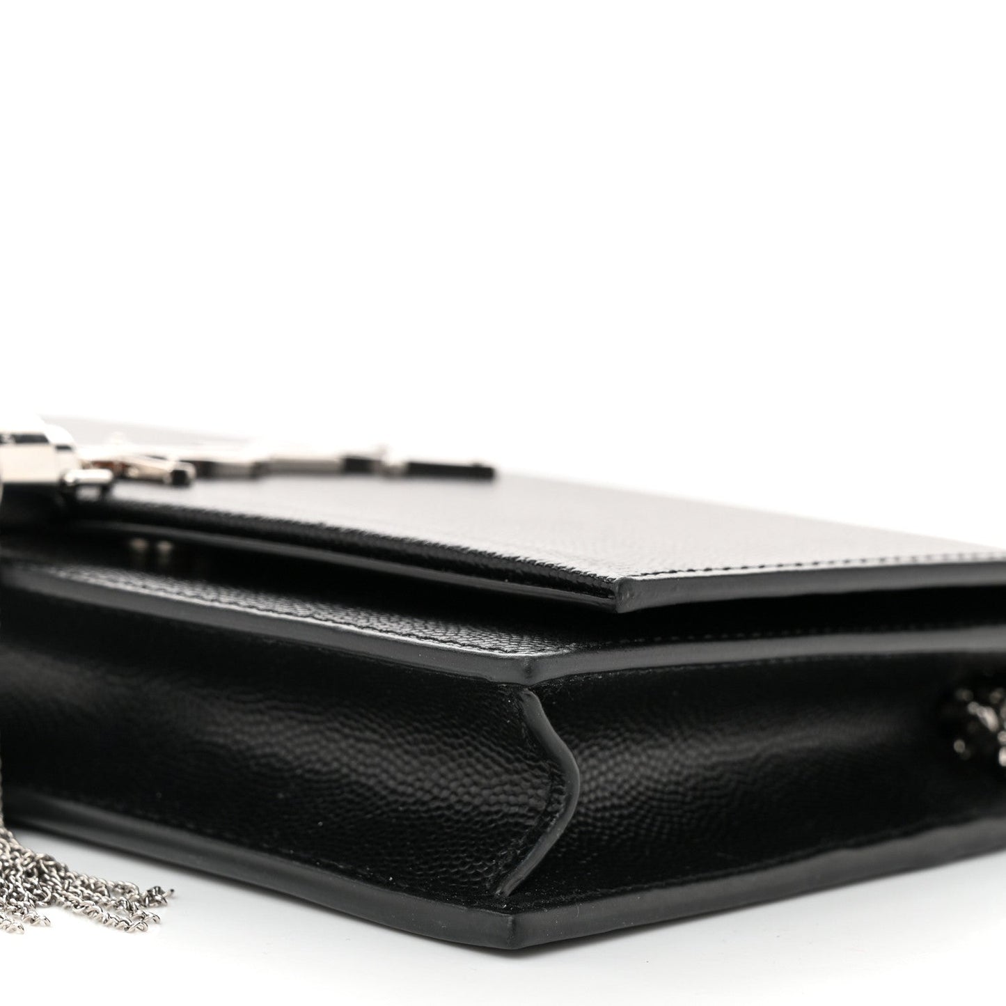 Grain De Poudre Classic Monogram Kate Tassel Chain Wallet Black
