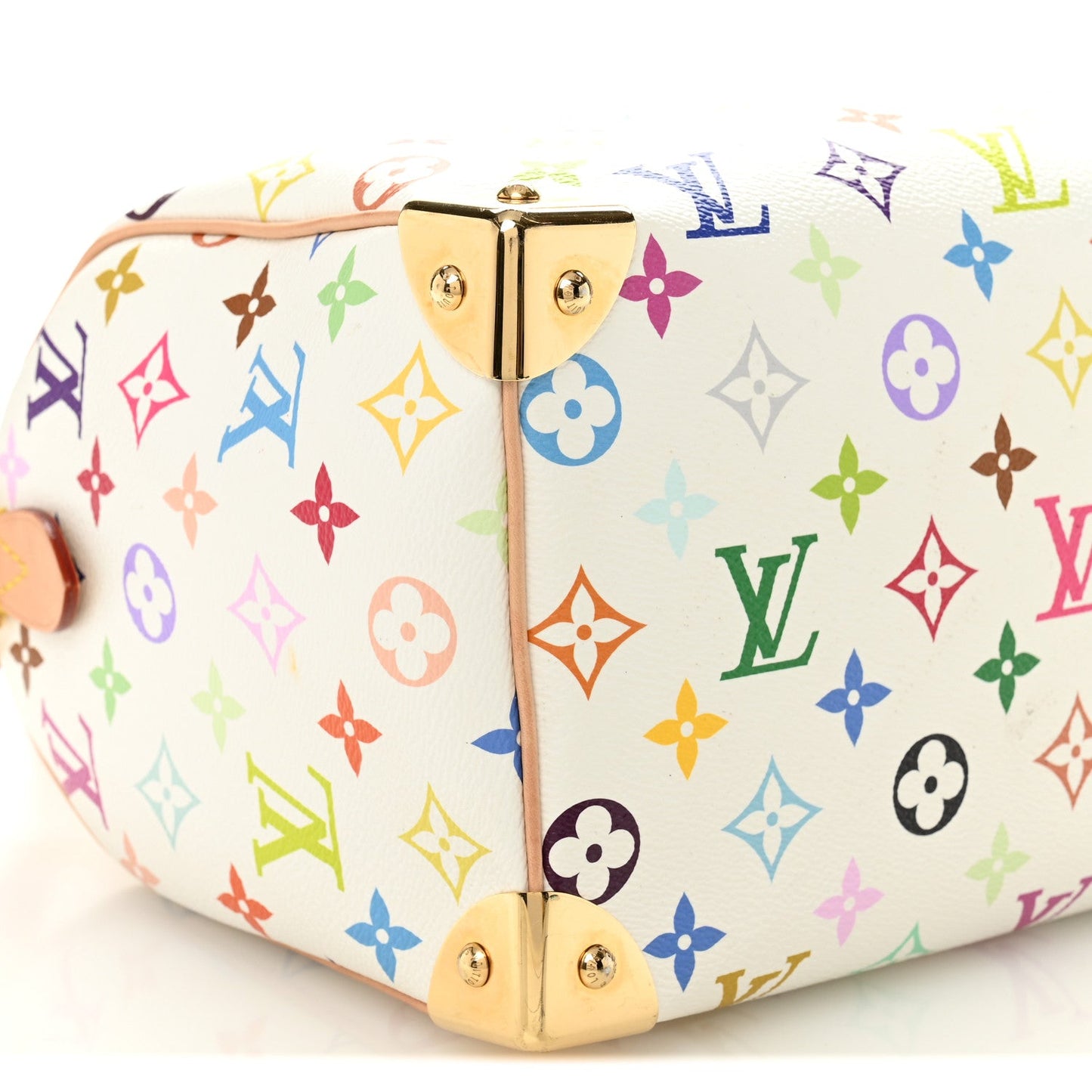 LV X TM Monogram Multicolor Speedy Bandouliere 25 White