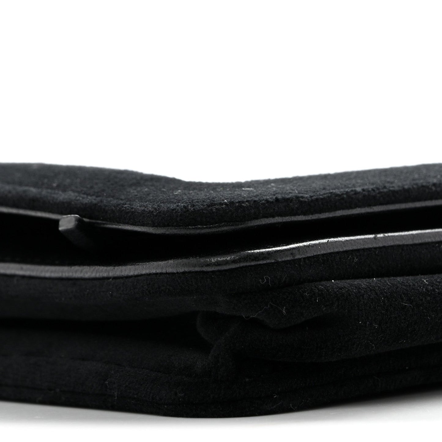 Velvet Mirror Embellished Boy Wallet On Chain WOC Argent