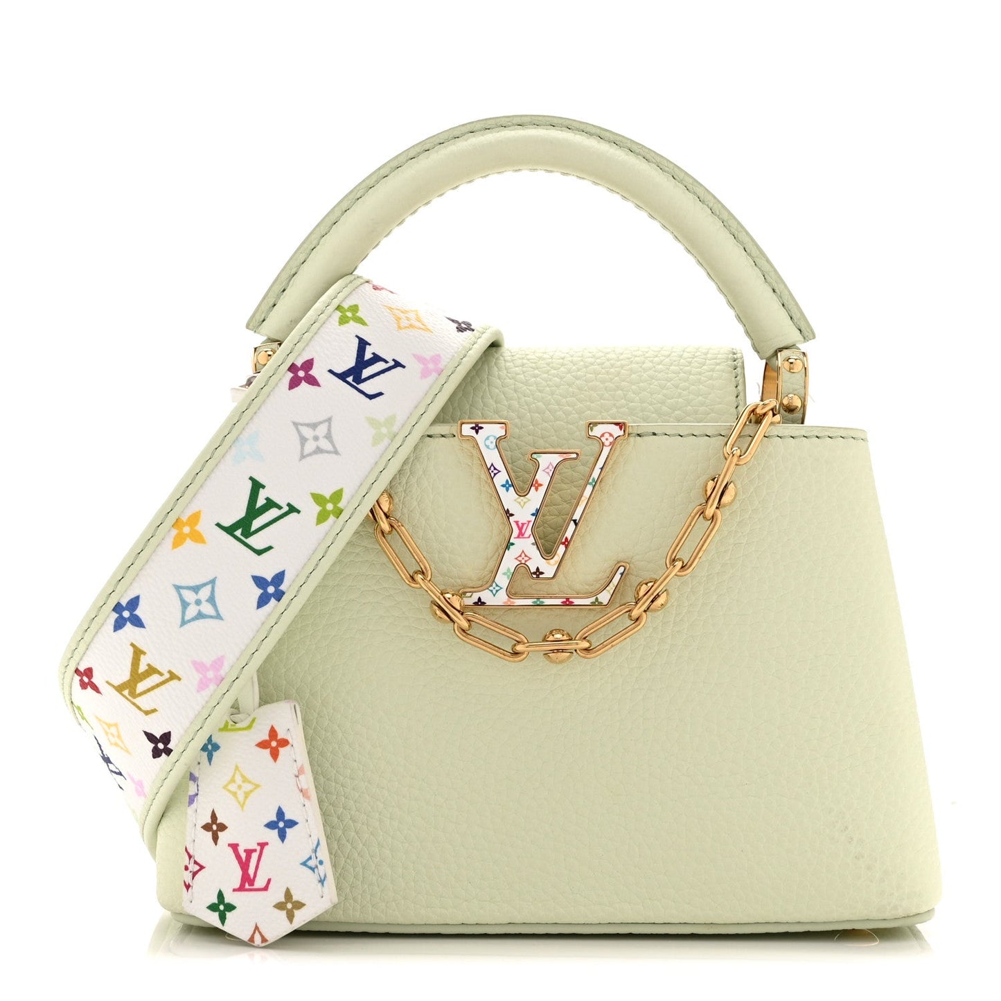 LV X TM Taurillon Mini Capucines Green