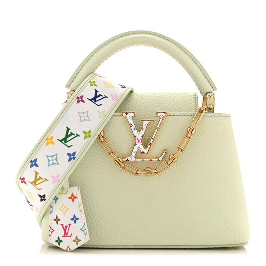 LV X TM Taurillon Mini Capucines Green