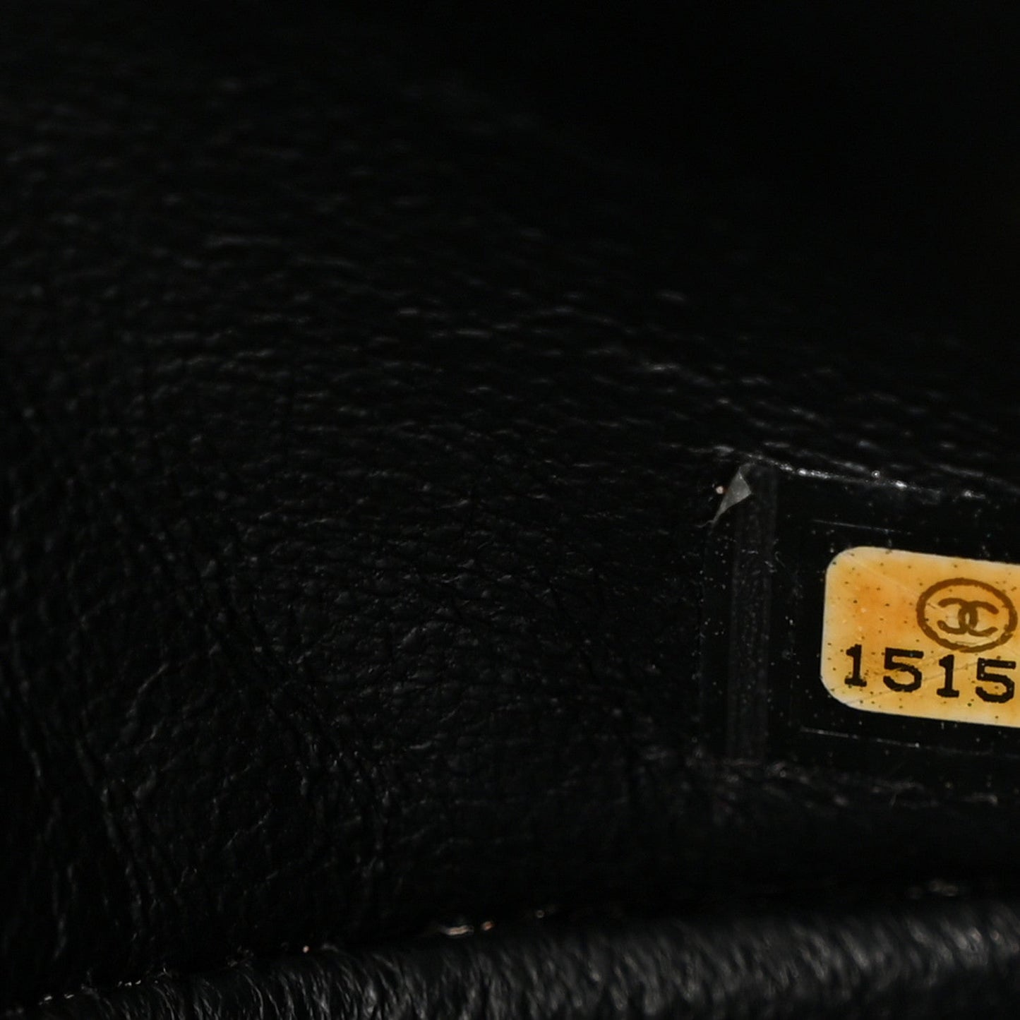 Patent Quilted Jumbo Double Flap Black