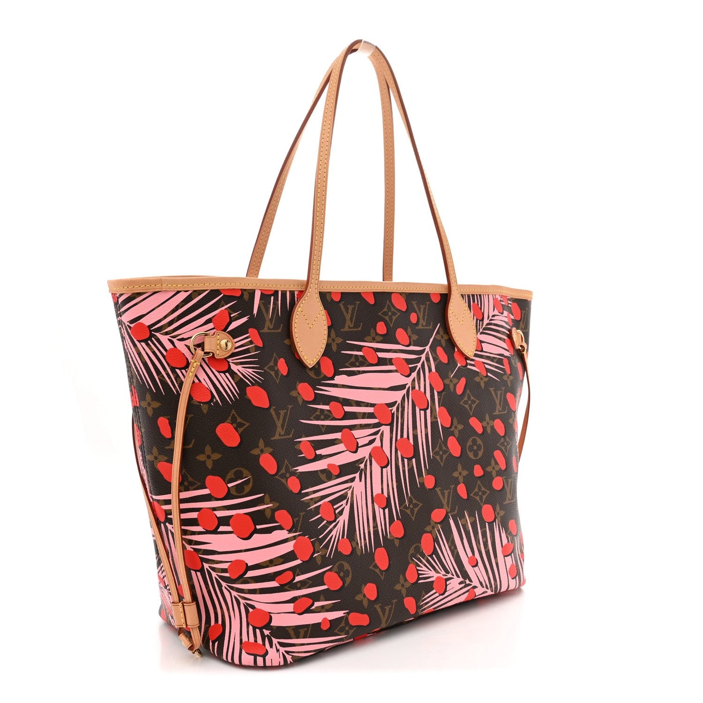 Monogram Jungle Dots Neo Neverfull MM Sugar Pink Poppy