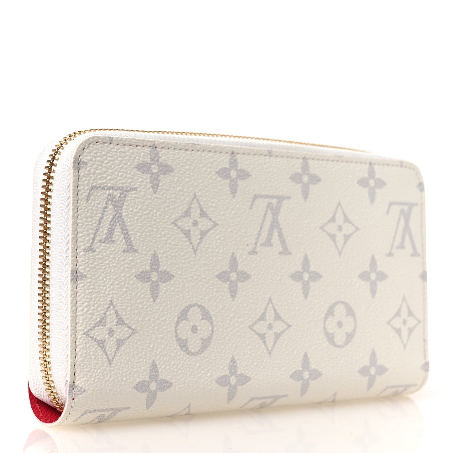 LV X TM Monogram Cerises Zippy Wallet White