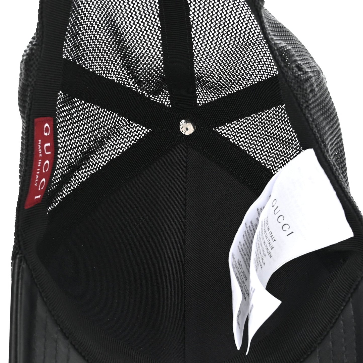 GG Supreme Monogram Baseball Hat S Black