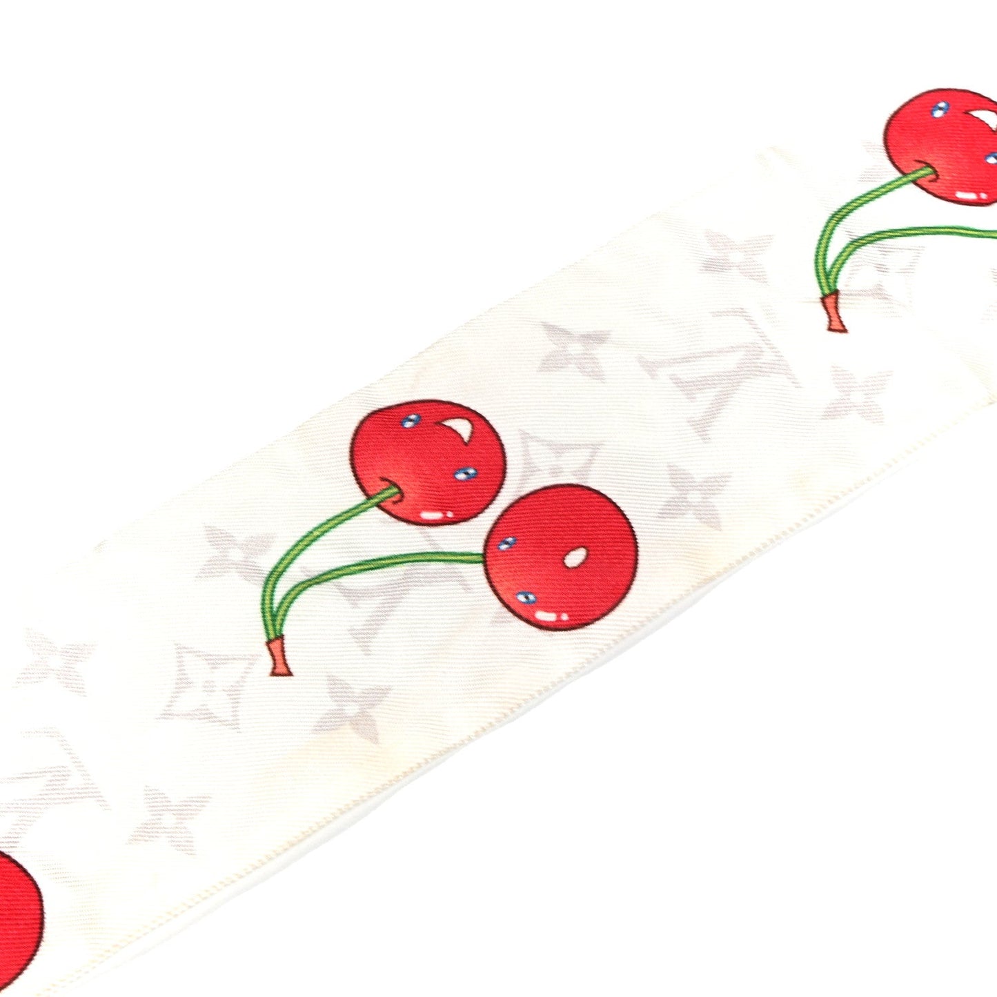 LV X TM Silk Monogram Cerises Bandeau White