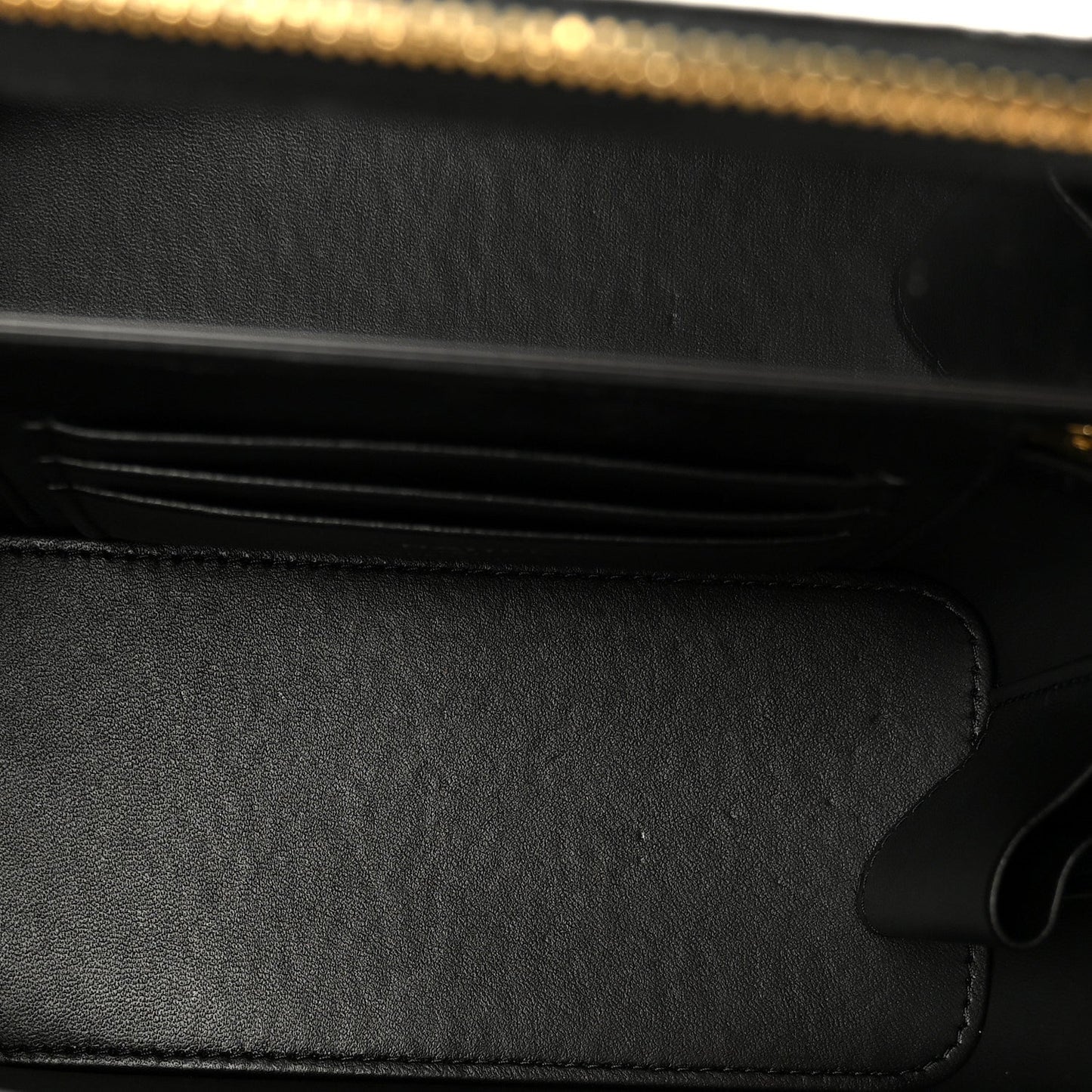 Shiny Lambskin Quilted Small Plexiglass Top Handle Vanity Case With Chain Black Tortoise