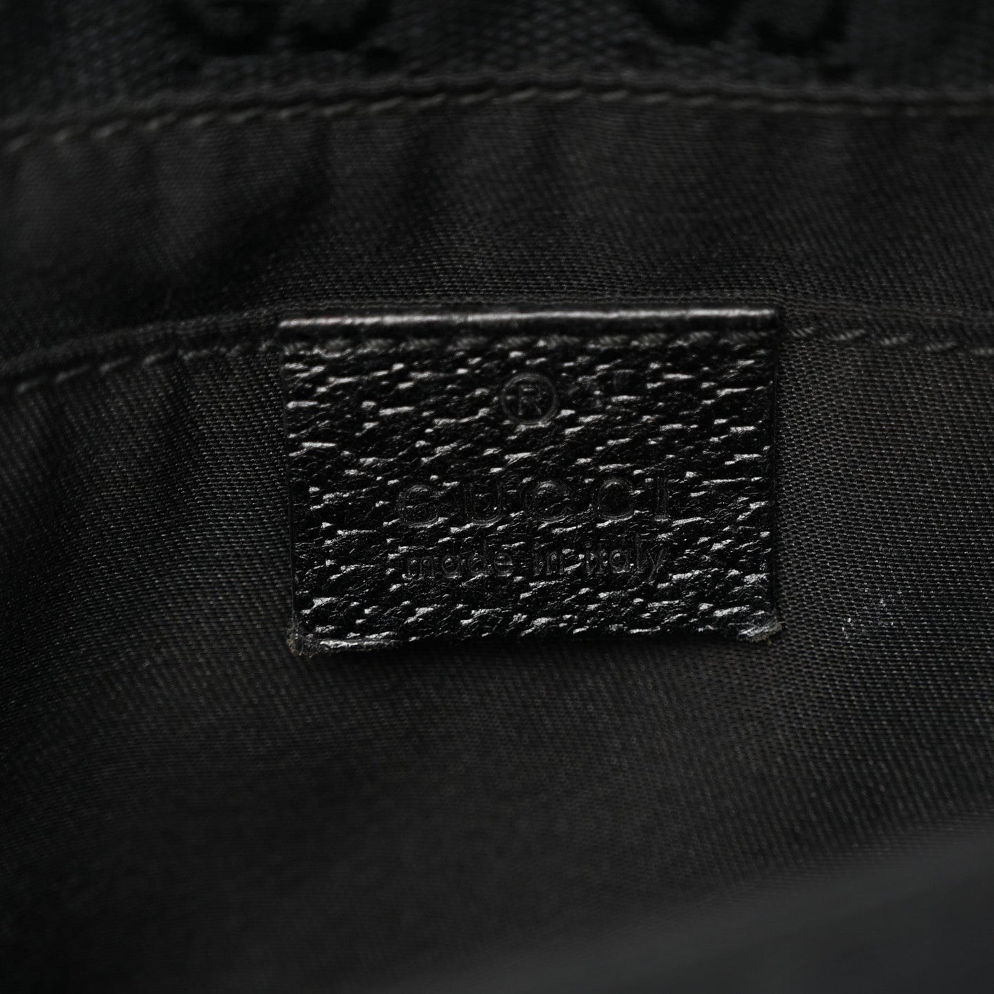 Monogram Web Belt Pouch Bag Black
