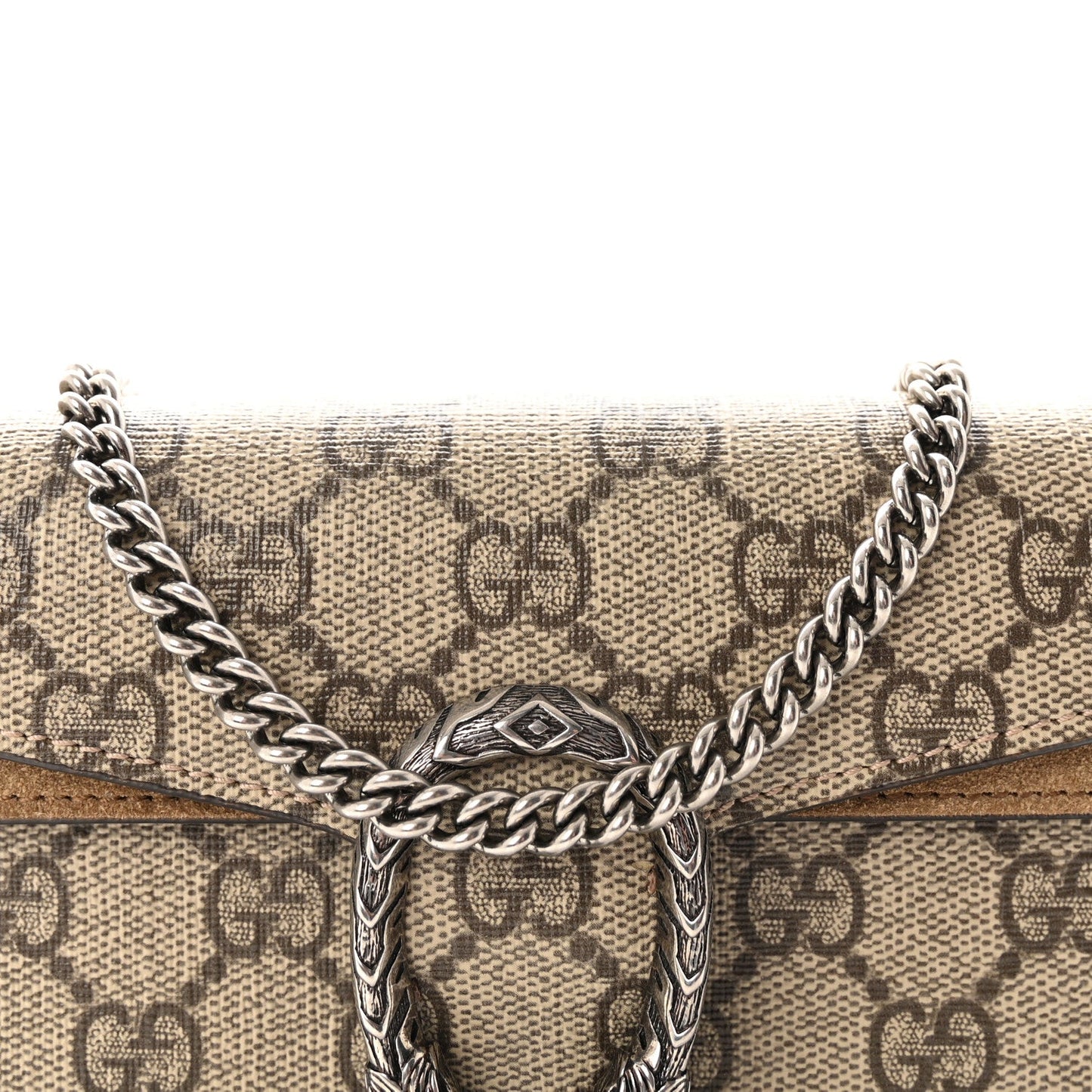 GG Supreme Monogram Super Mini Dionysus Shoulder Bag Taupe